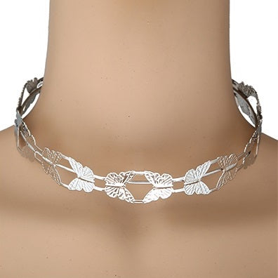 JAN25707 - Metal Butterfly Choker