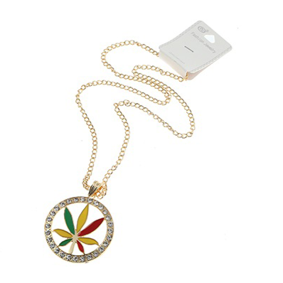 JAN27133 - Marijuana Leaf Pendant