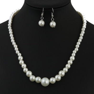 JAN28409-1 - Glass Pearl Necklace Set