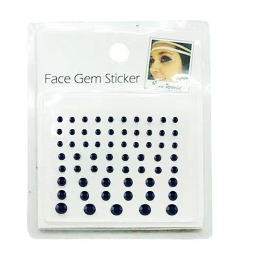 JBP40770ASST - Adhesive Circle Face Gem