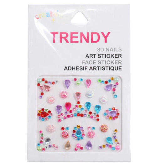 JBP42527 - Festive Adhesive Face Gem Assortment