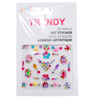 JBP42528 - Festive Adhesive Face Gem Assortment