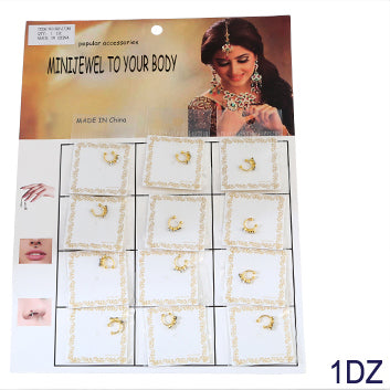 12 PCS Faux Nose Ring