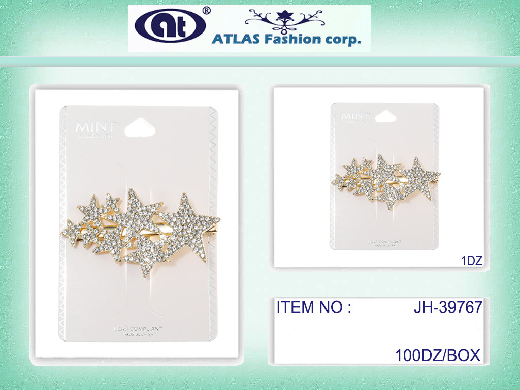 JH39767 - Rhinestone Star Hair Clip