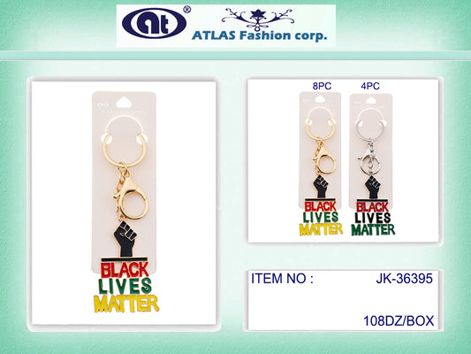 JK36395 - Enamel Black Lives Matter Keychain