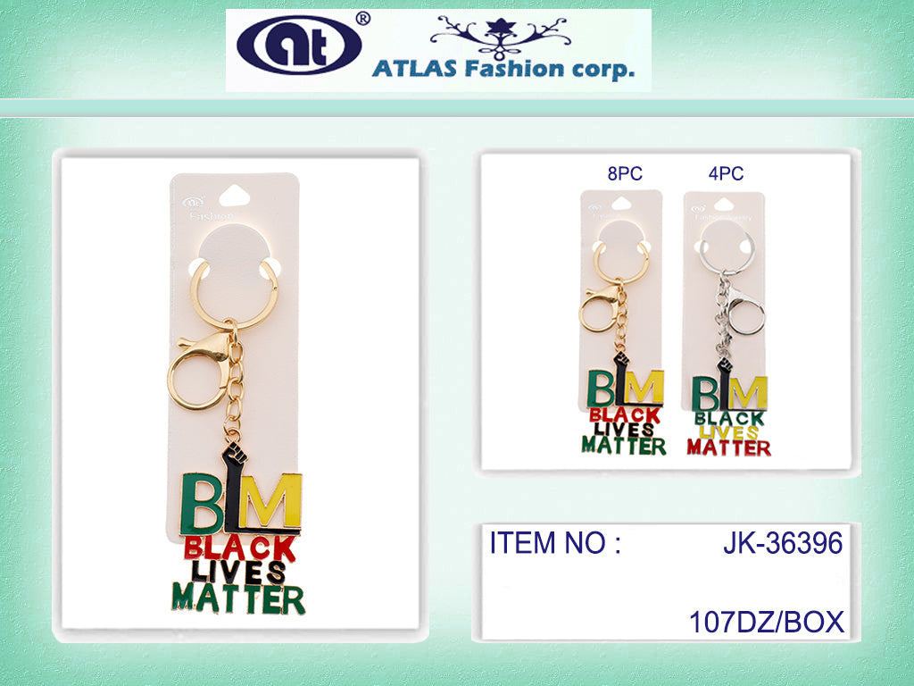 JK36396-Enamel (BLM) Black Lives Matter Keychain