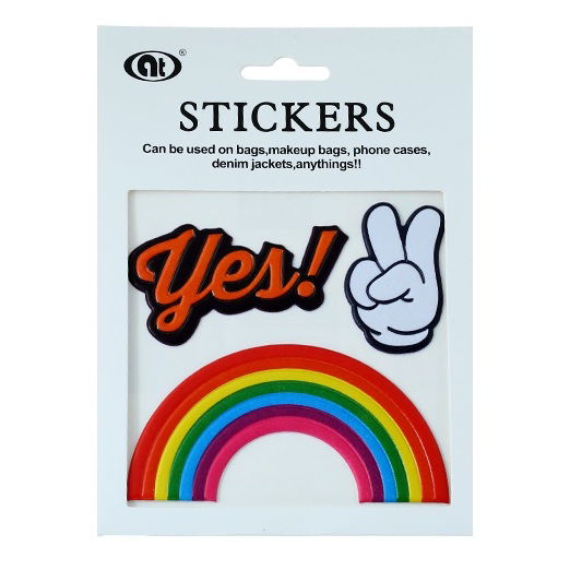 JP077 - Assorted Rainbow Sticker Set