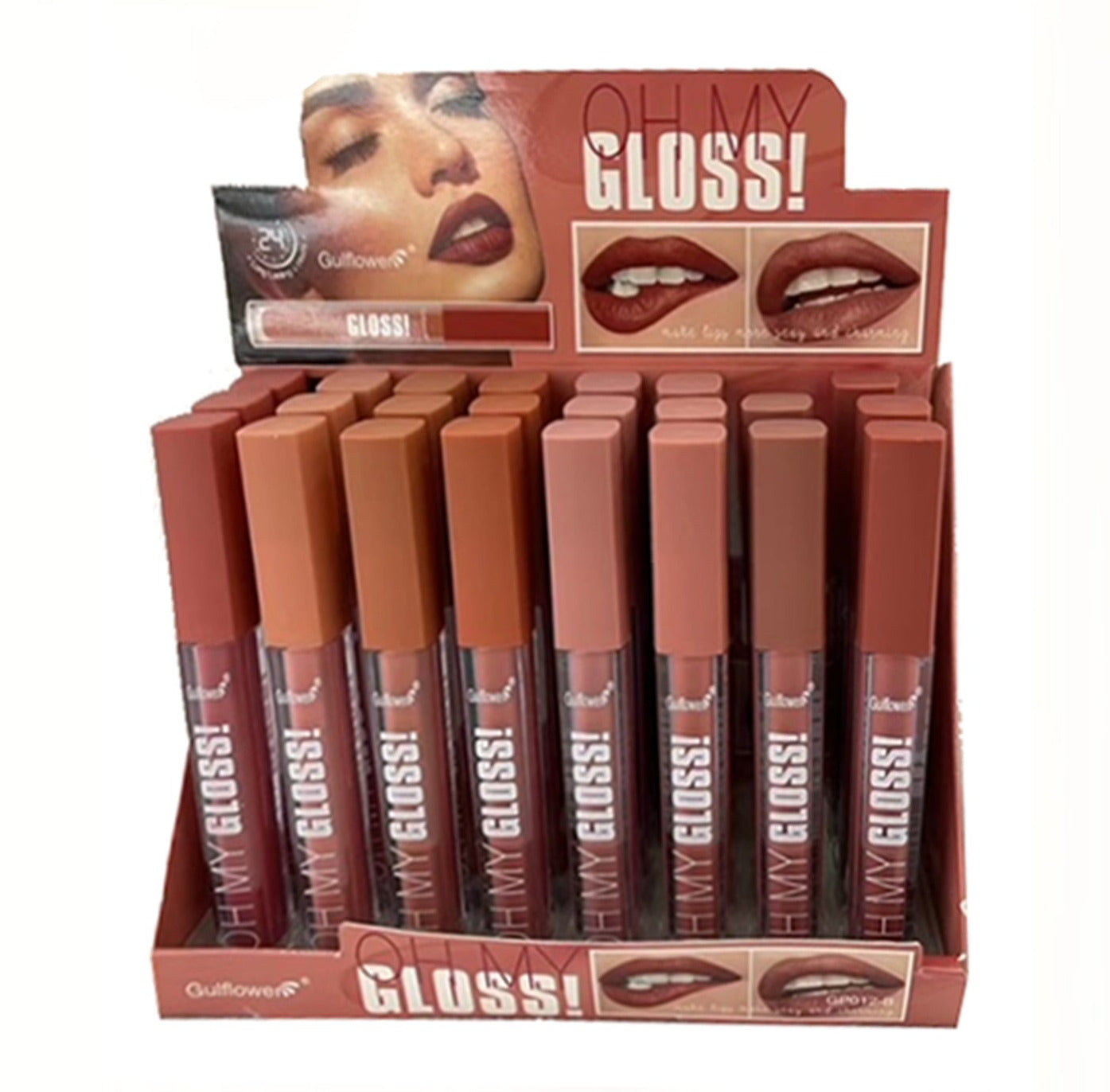 LG1293 - 24 PCS Matte Lip Gloss