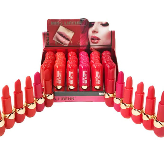 LT1241 - 24 PCS Assorted Red Lipstick