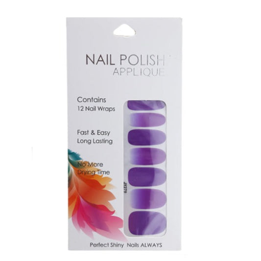 NA039 - Purple Nail Sticker Manicure