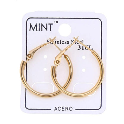 TE714 - 30MM Stainless Steel Hoops