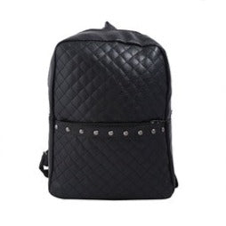 TP132BK - Black Leather Backpack