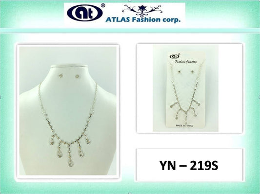 YN219S - Rhinestone Necklace Set